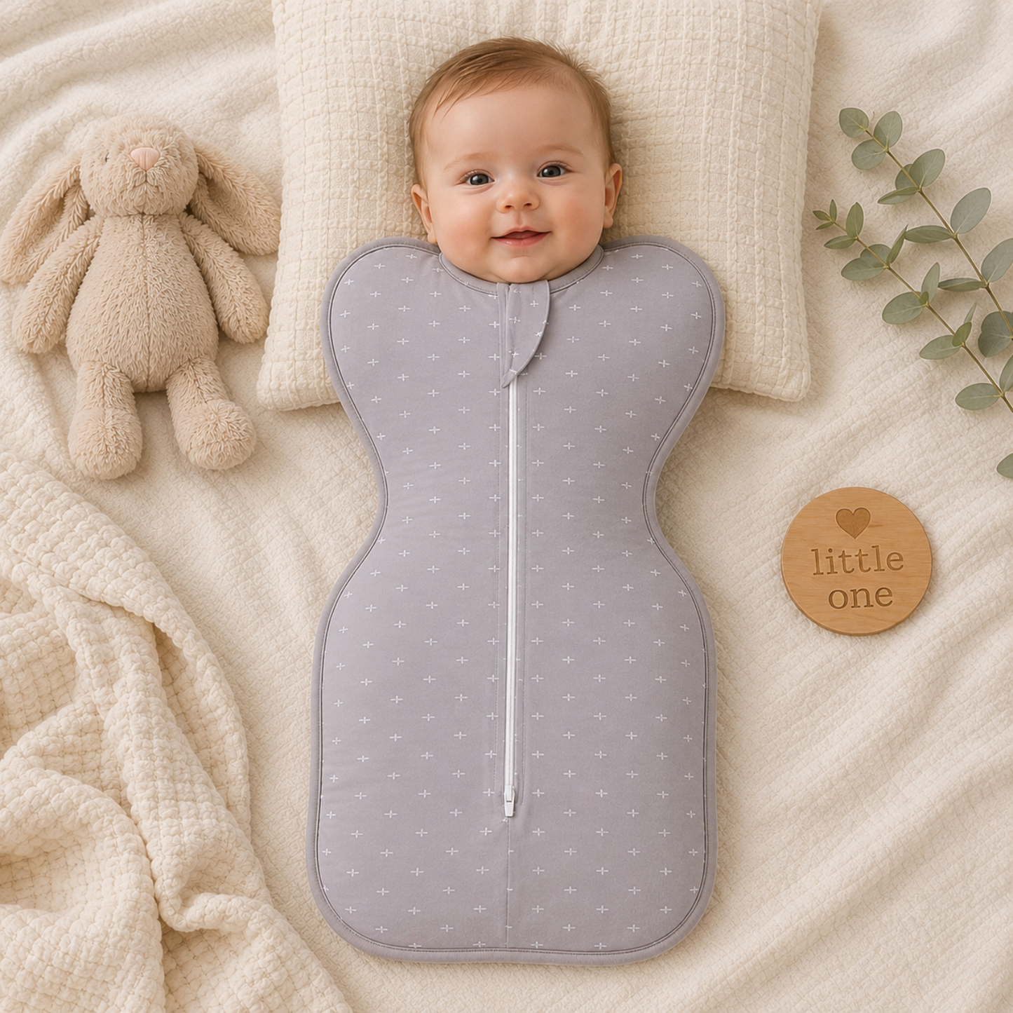 Little Teekie Cozy Zipper Swaddle Set