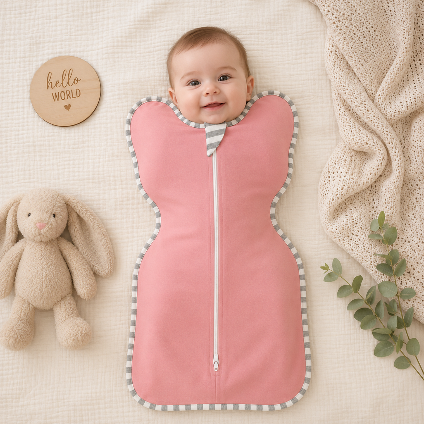 Little Teekie Cozy Zipper Swaddle Set