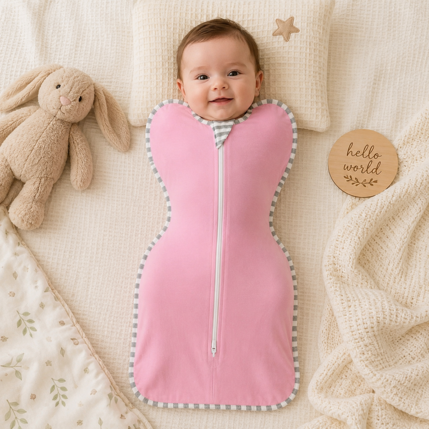 Little Teekie Cozy Zipper Swaddle Set