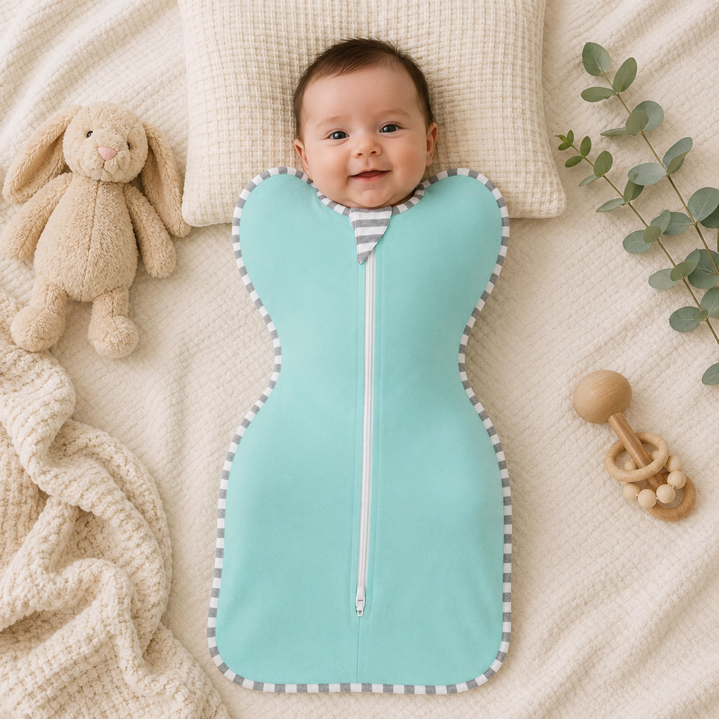 Little Teekie Cozy Zipper Swaddle Set