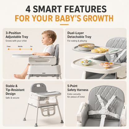 Little Teekie 4-in-1 Baby High Chair