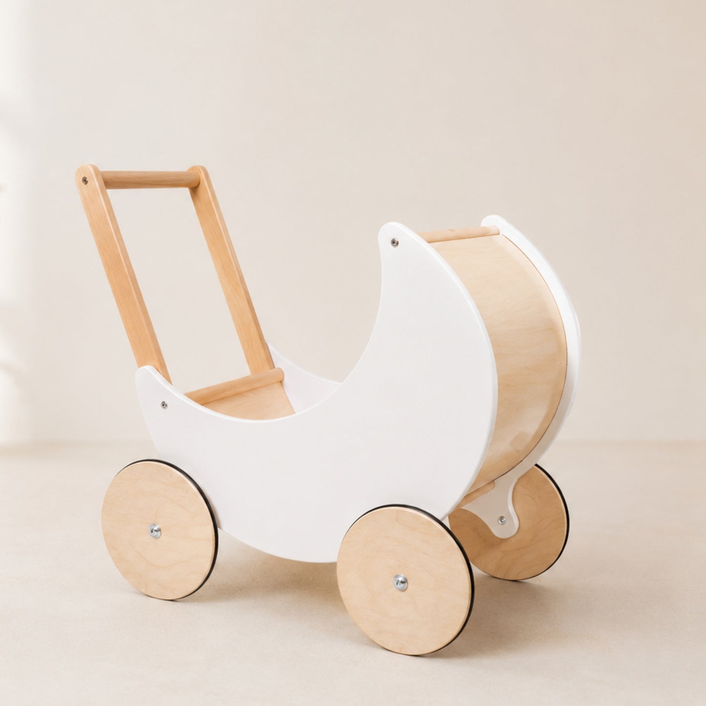 Little Teekie Wooden Baby Walker Doll Pram