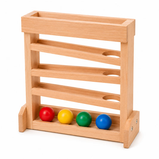 Little Teekie Wooden Ball Drop Track Toy