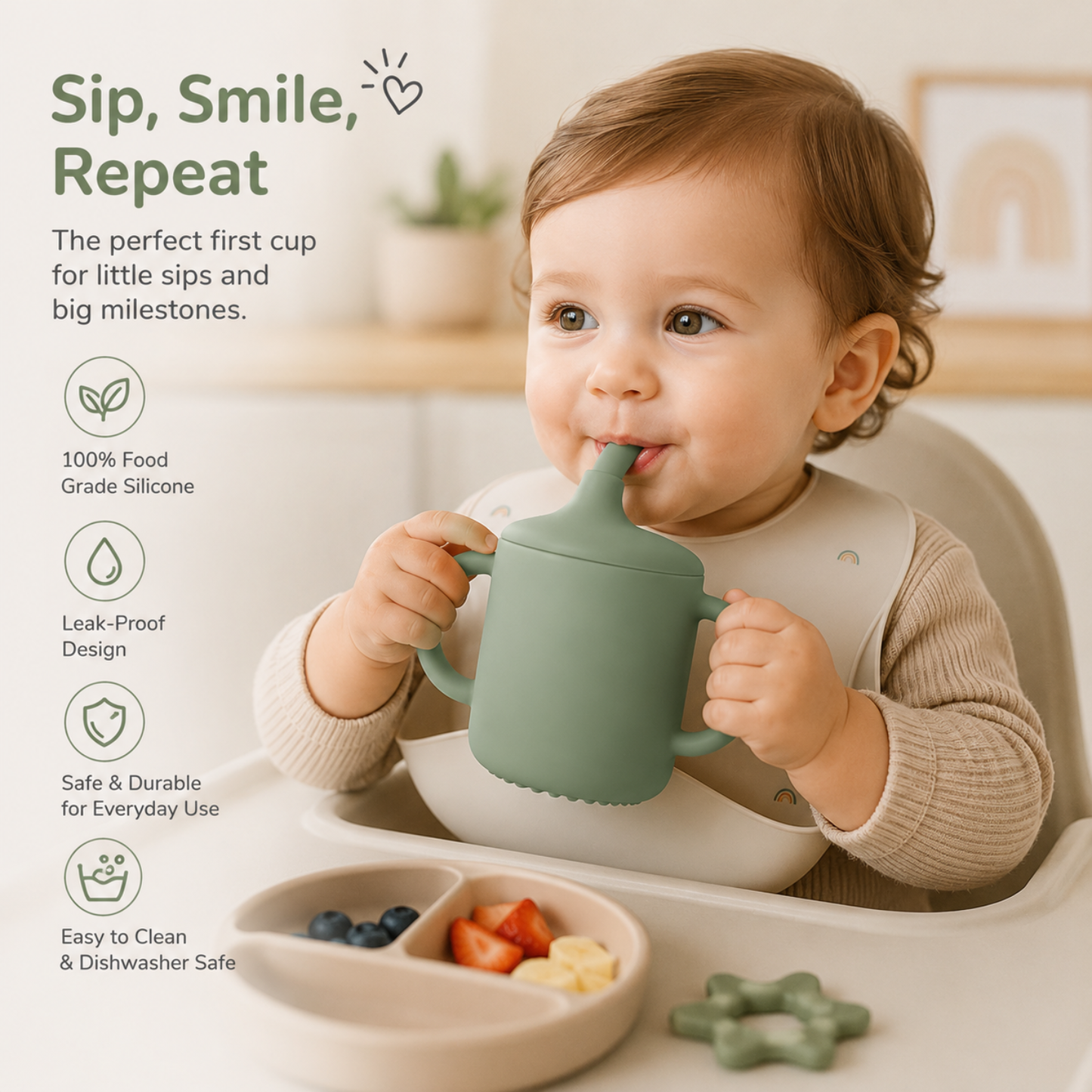 Little Teekie Silicone Training Sippy Cup