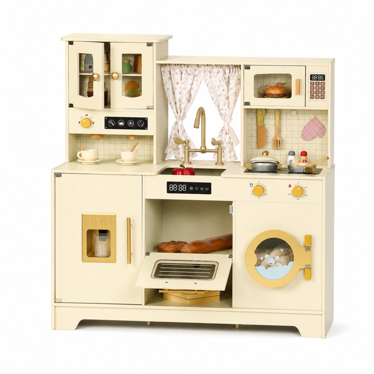 Little Teekie Wooden Kids Play Kitchen Set