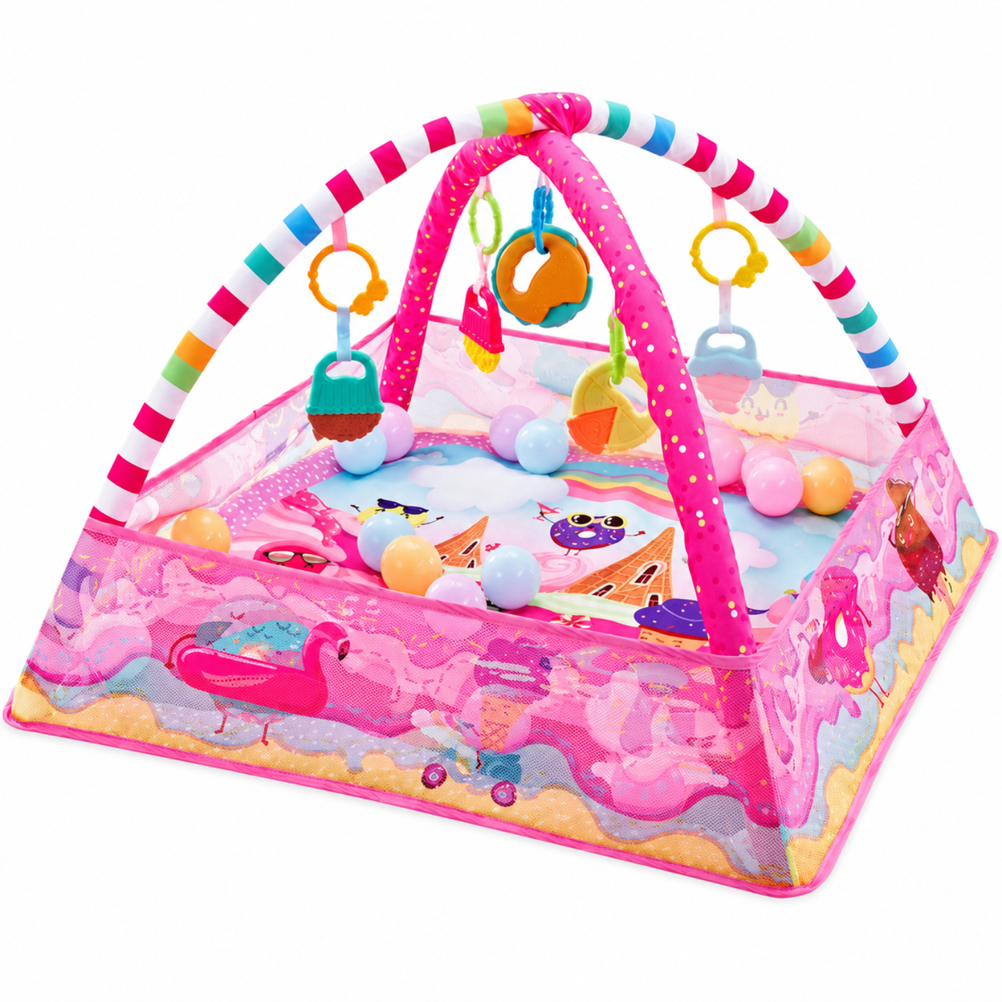 Little Teekie 6 in 1 Baby Play Mat & Play Gym
