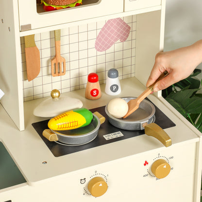 Little Teekie Wooden Kids Play Kitchen Set