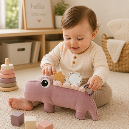 Little Teekie Crocodile Tummy Time Sensory Activity Toy