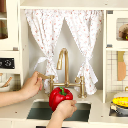 Little Teekie Wooden Kids Play Kitchen Set