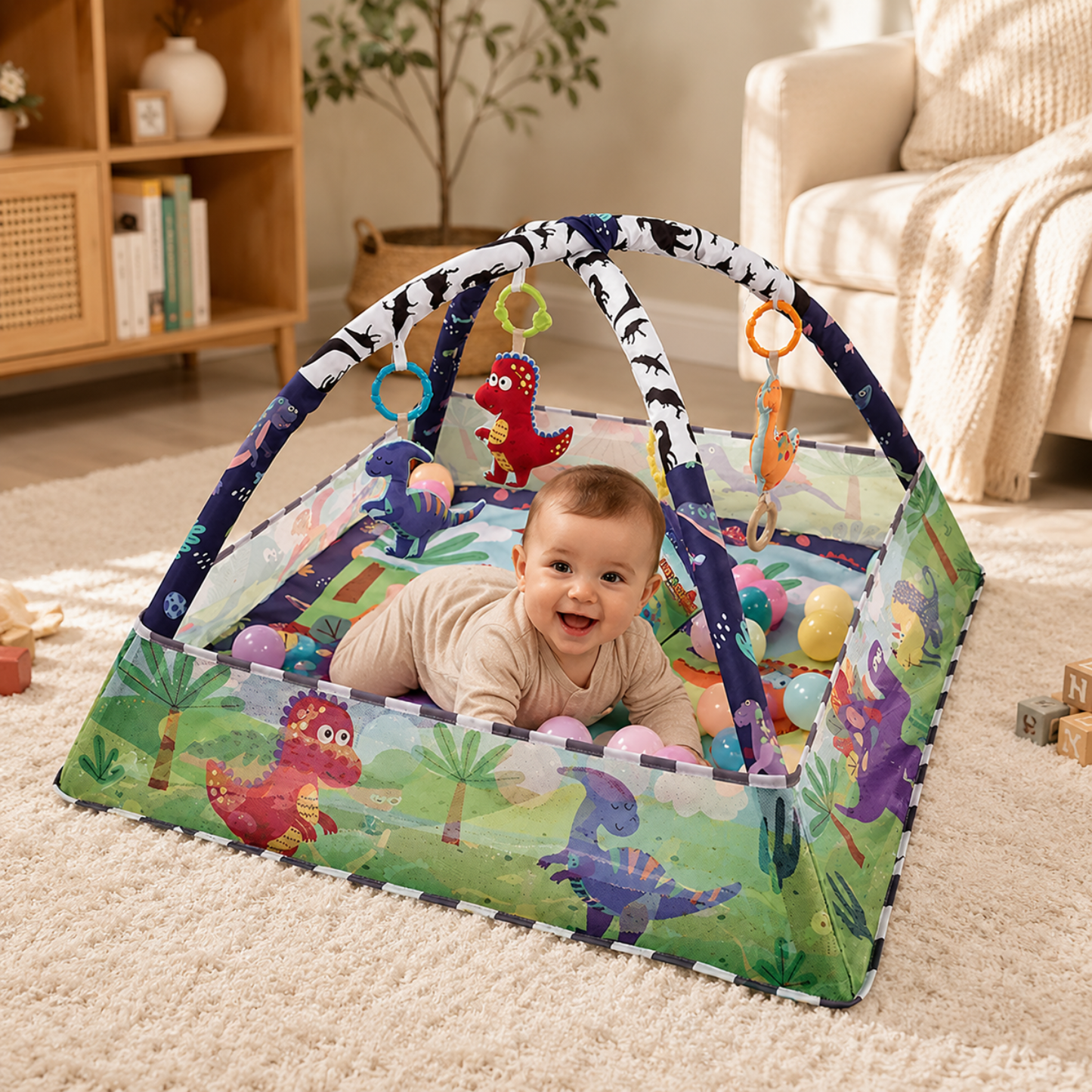 Little Teekie 6 in 1 Baby Play Mat & Play Gym