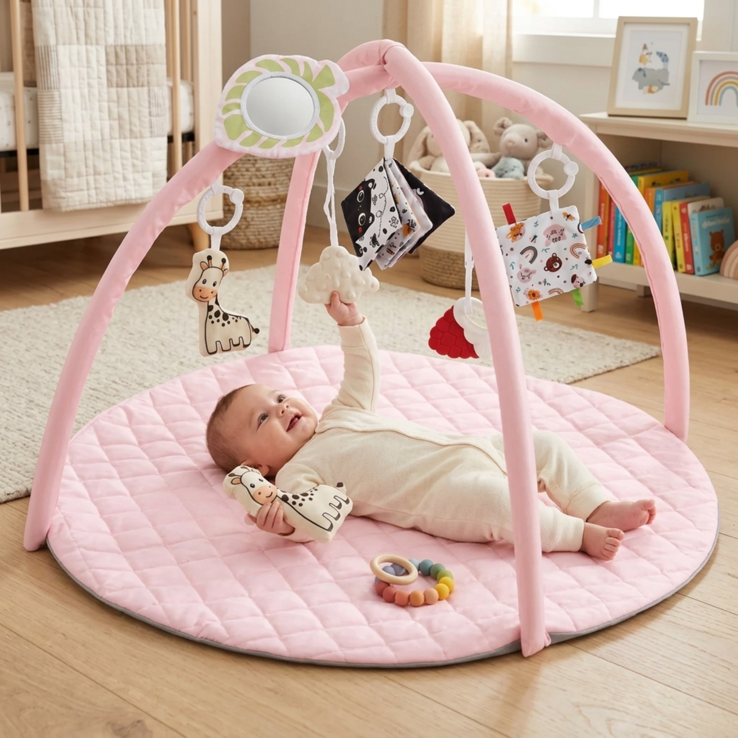 Little Teekie Baby Play Gym Mat with Detachable Toys