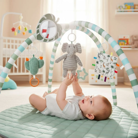 Little Teekie Tummy Time Baby Play Gym with Hanging Toys