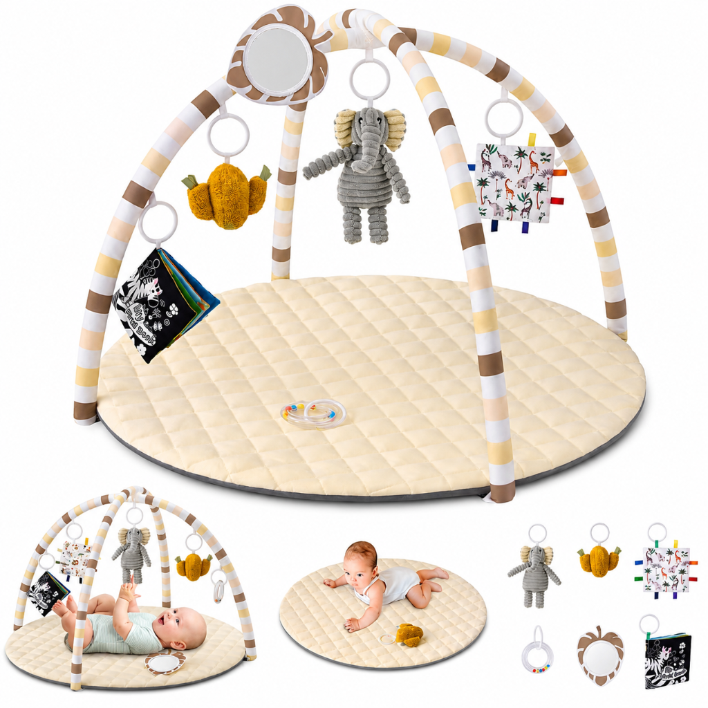 Little Teekie Leaf Shape Baby Play Gym Activity Mat