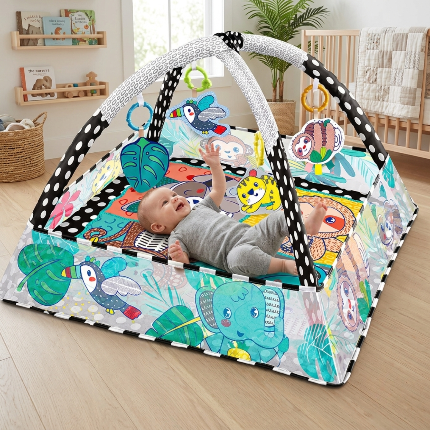 Little Teekie 6 in 1 Baby Play Mat & Play Gym
