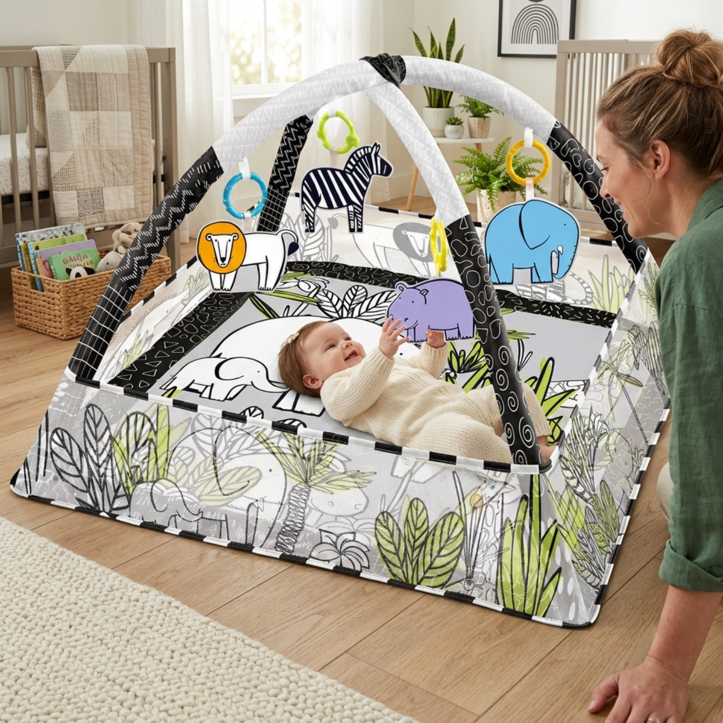Little Teekie 6 in 1 Baby Play Mat & Play Gym