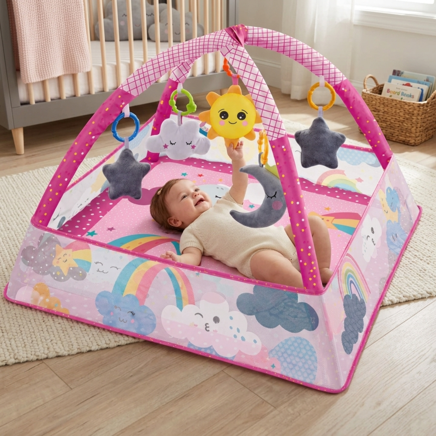 Little Teekie 6 in 1 Baby Play Mat & Play Gym