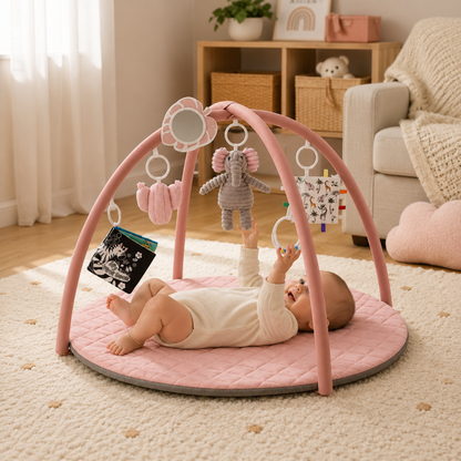 Little Teekie Circular Baby Activity Play Gym Mat