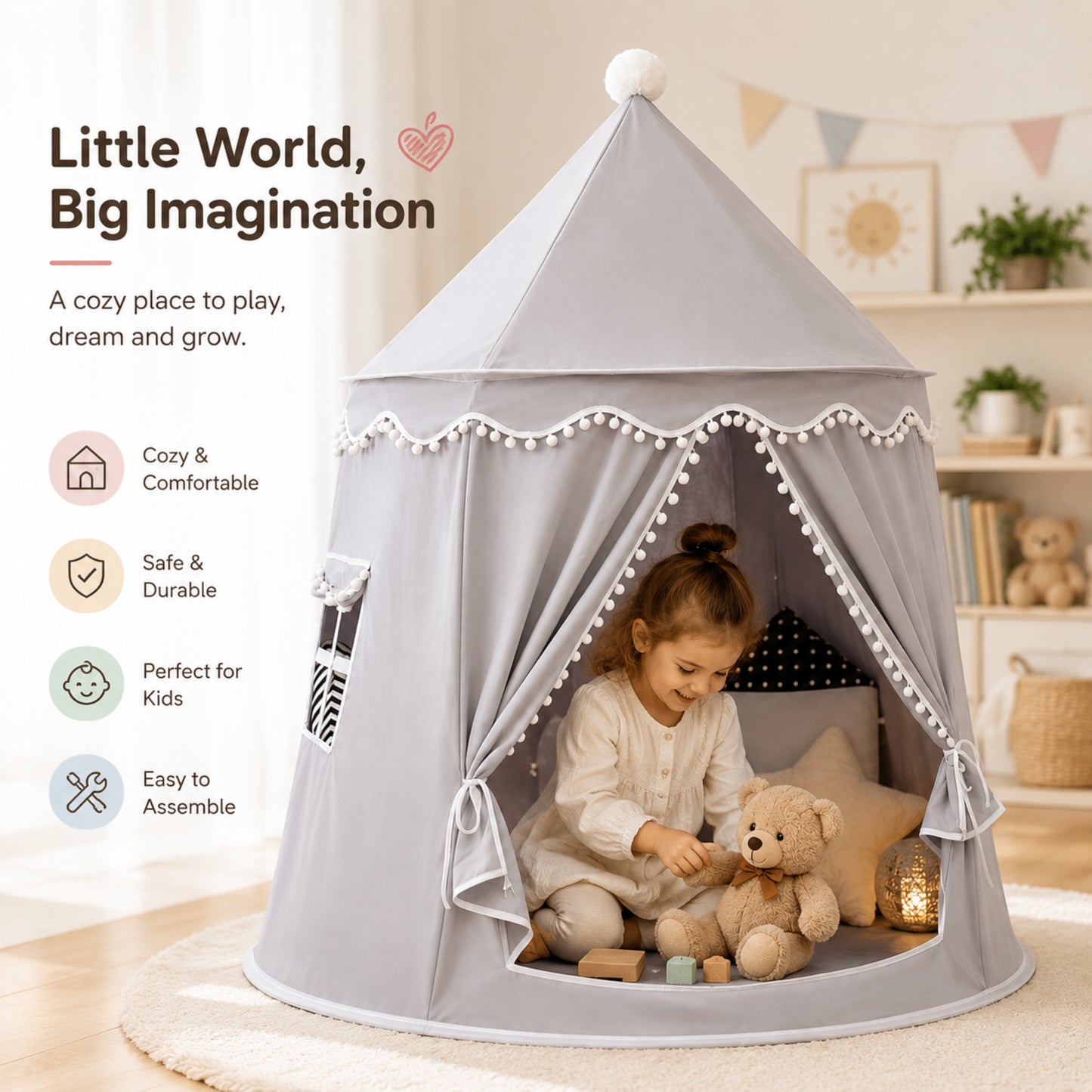 Little Teekie Kids Indoor Play Tent House