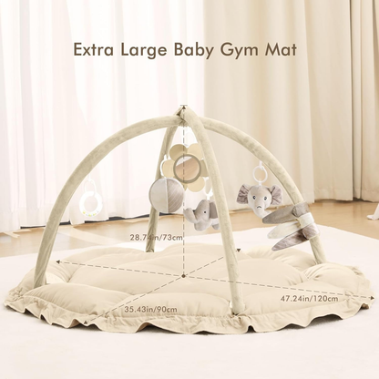 Little Teekie Baby Play Reversible Tummy Time Mat with Sensory Toys