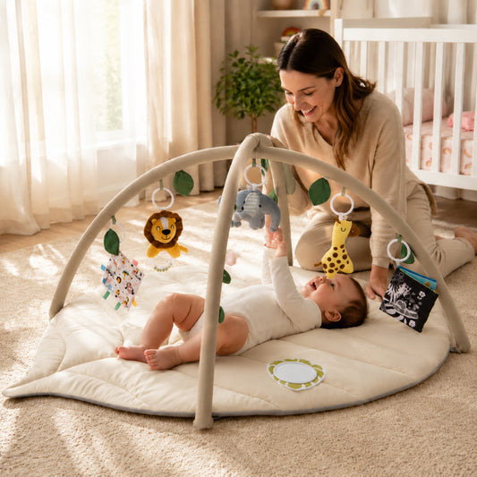 Little Teekie Leaf Shape Baby Play Gym Activity Mat