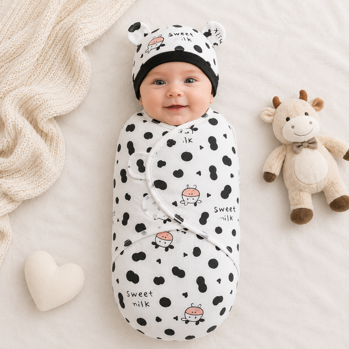 Little Teekie Cotton Baby Swaddle Sleeping Bag