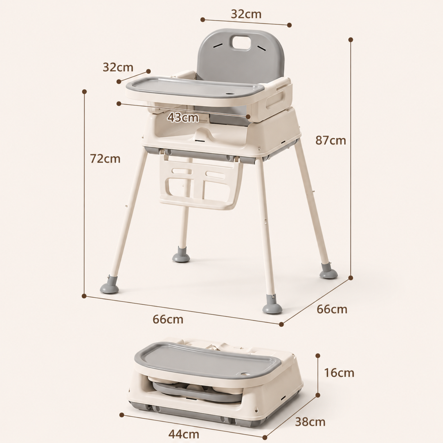 Little Teekie 4-in-1 Baby High Chair