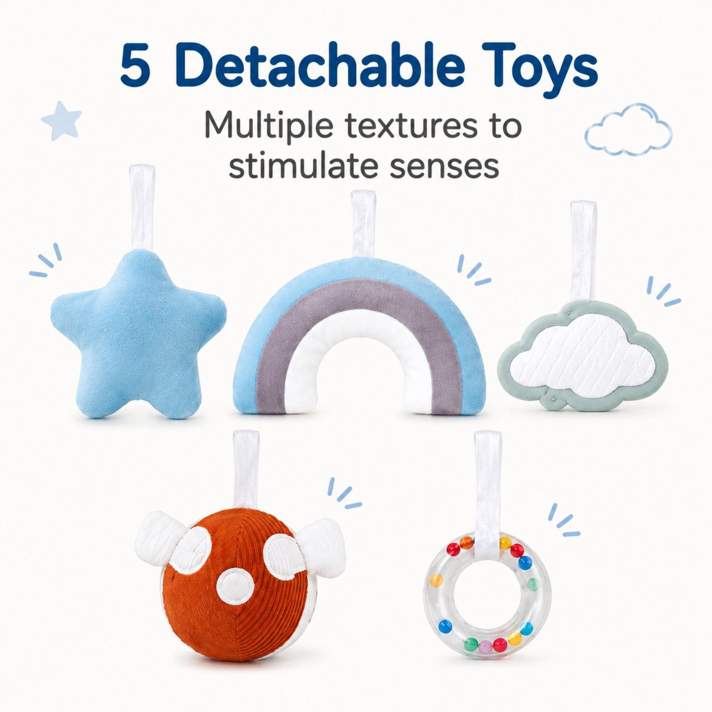 Little Teekie Baby Developmental Play Gym & Activity Mat