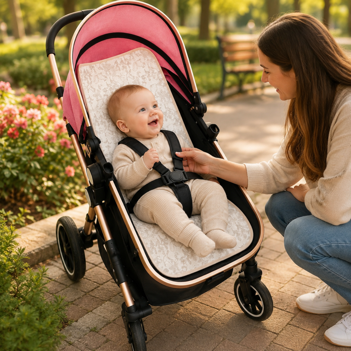Little Teekie Cooling Stroller Seat Mat Pad