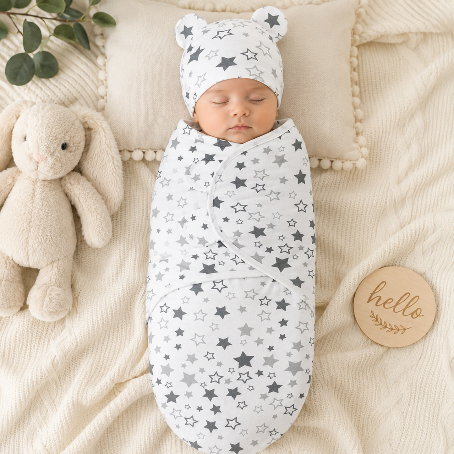Little Teekie Cotton Baby Swaddle Sleeping Bag