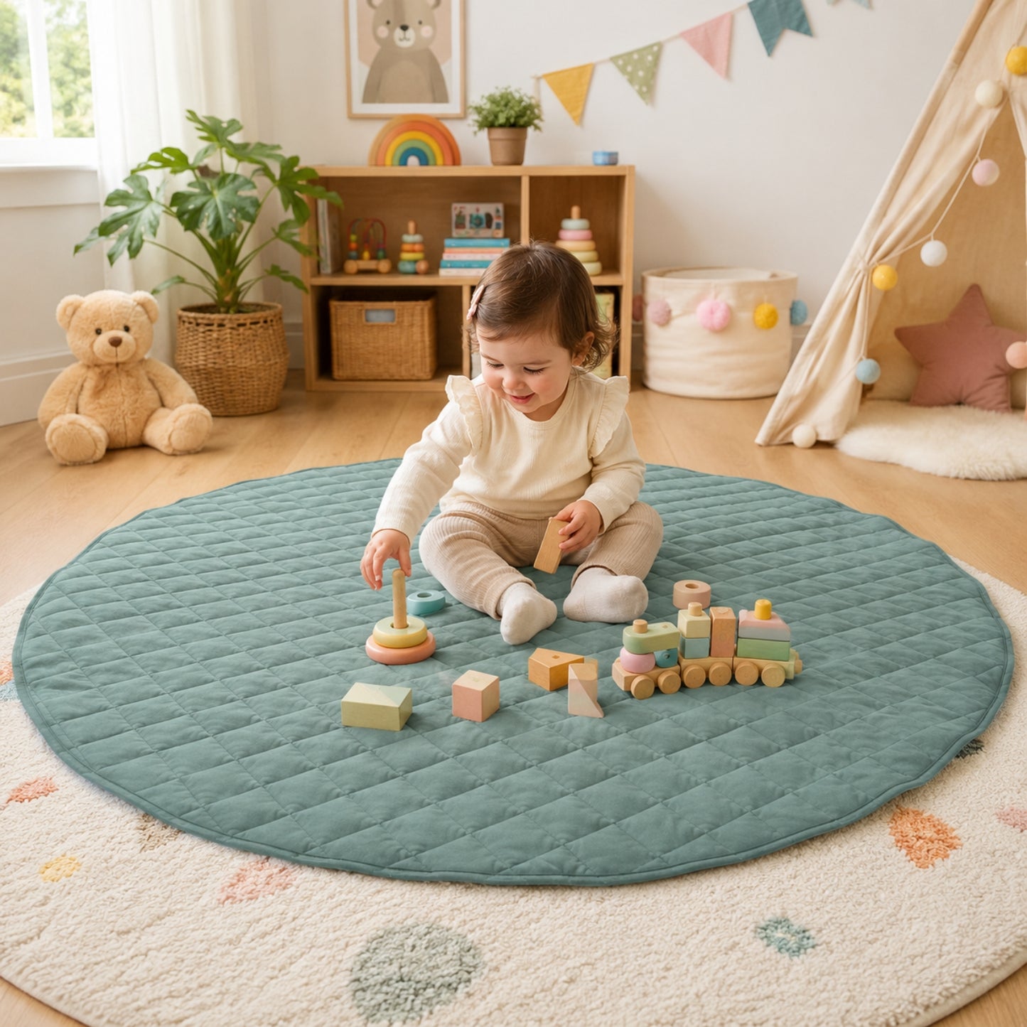 Little Teekie Quilted Baby Play Mat
