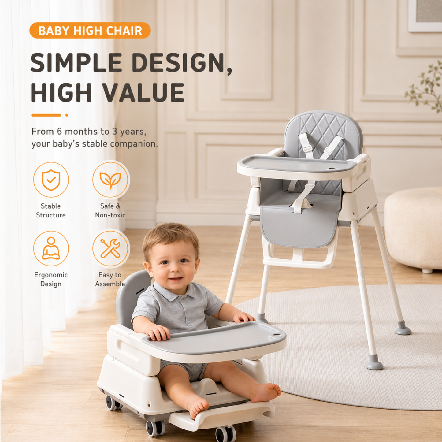 Little Teekie 4-in-1 Baby High Chair