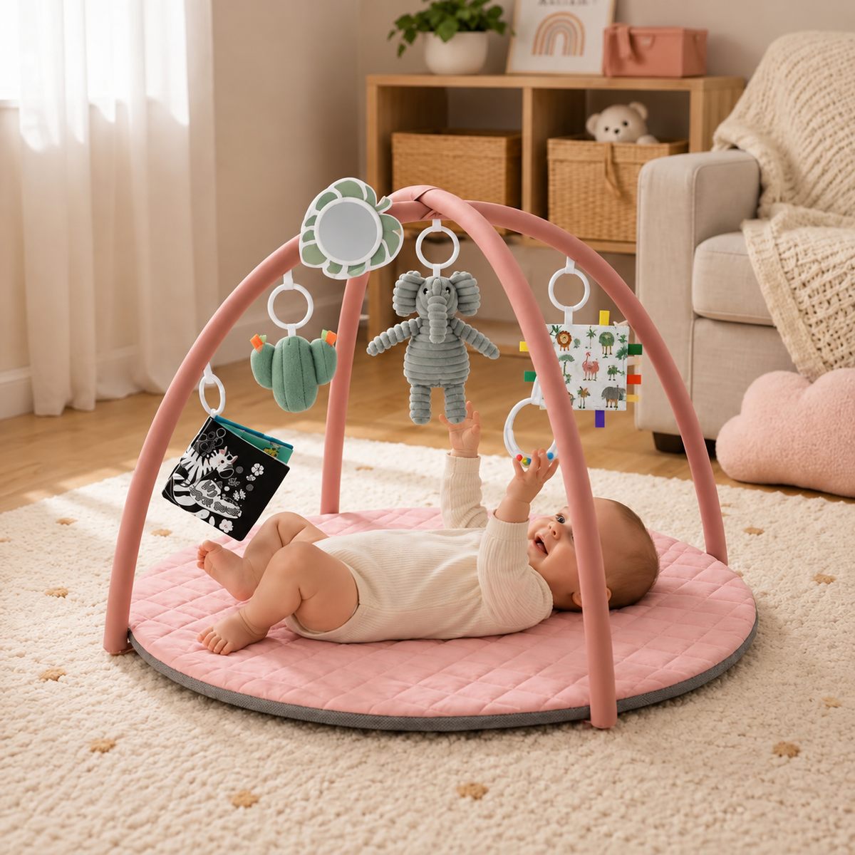 Little Teekie Circular Baby Activity Play Gym Mat