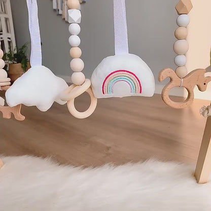 Little Teekie Wooden Baby Play Gym Activity Frame